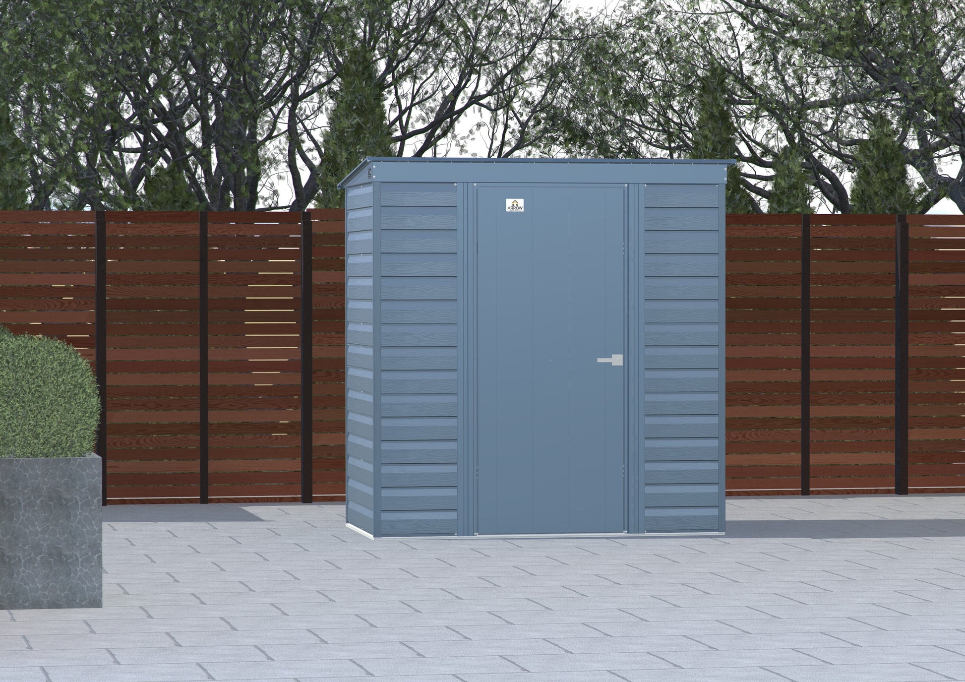 Arrow 6-ft x 4-ft Select Galvanized steel Storage Shed