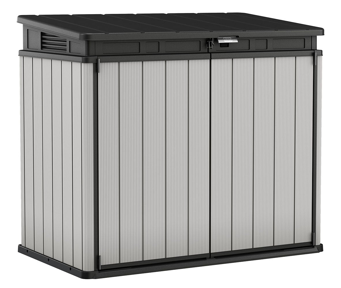 Keter 5-ft x 3-ft Premier XL Gray Lean-to Resin Storage Shed (Floor Included)