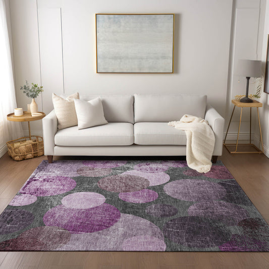 Addison Rugs Chantille ACN556GA 10 x 14 (ft) Garnet Rectangular Indoor/Outdoor Abstract Machine washable Area rug