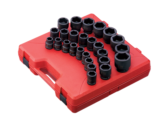 SUNEX TOOLS 26-Piece Metric 3/4-in Drive Set 6-point Impact Socket Set 4692
