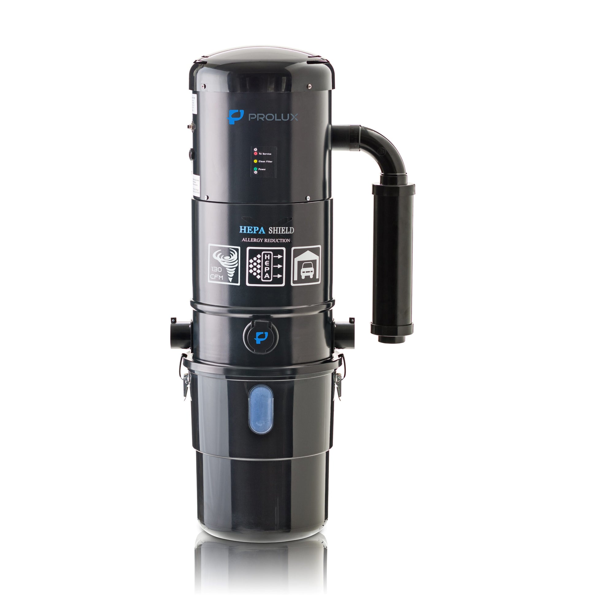 Prolux Hepa Filter Residential Bagless Central Vacuum BLACKCEN