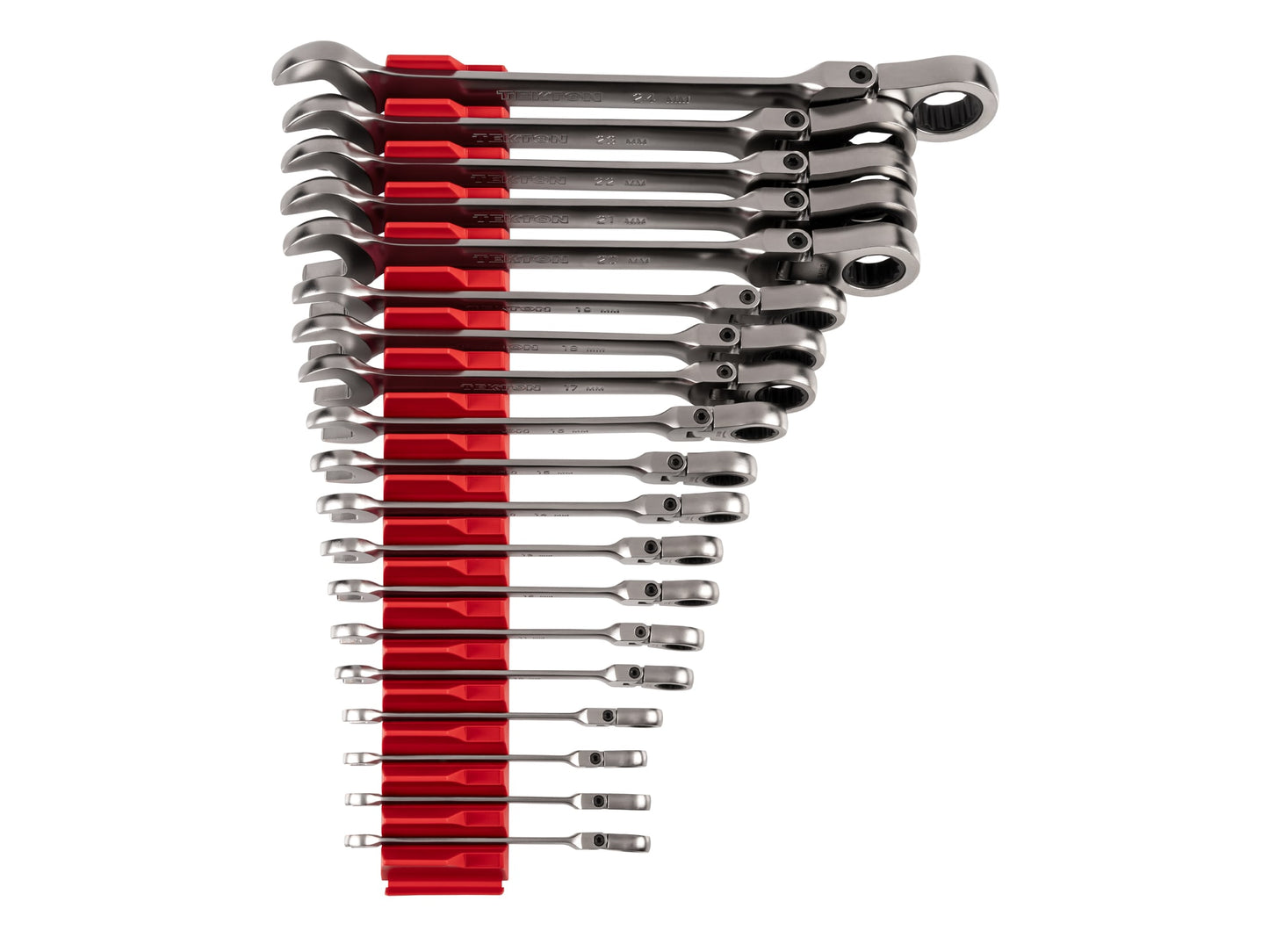 TEKTON 19 -Piece Set Metric Flexible Head Ratchet Wrench