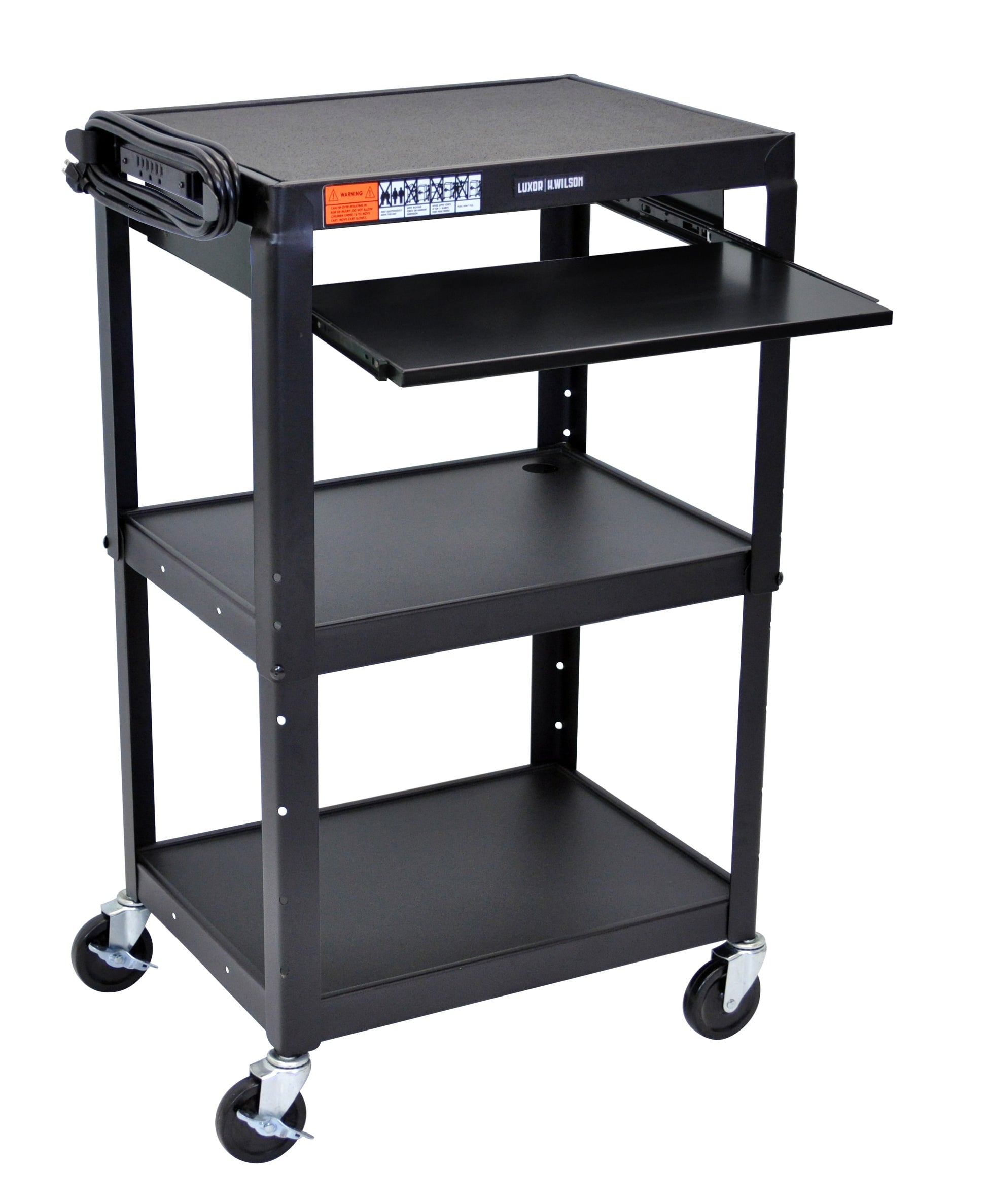 Luxor 42-in 1-Drawer Table Utility Cart UCMT1KB