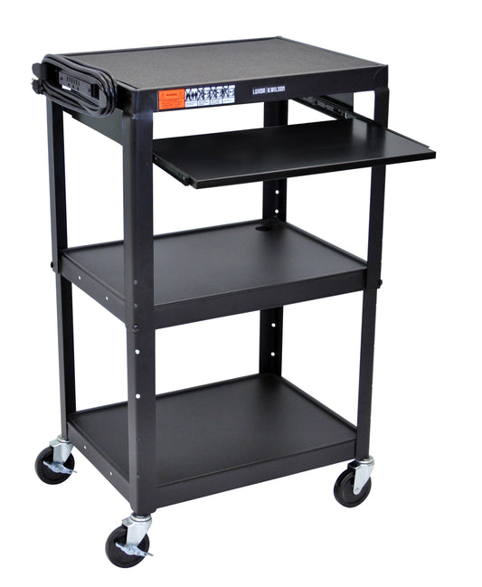 Luxor 42-in 1-Drawer Table Utility Cart UCMT1KB