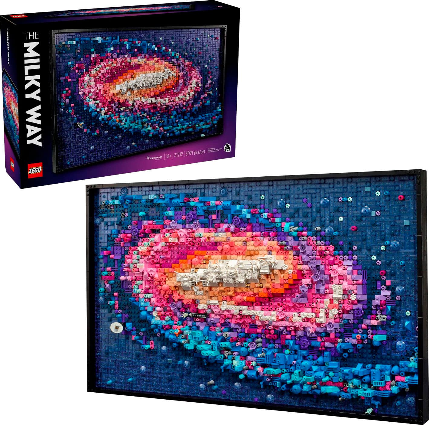LEGO - Art The Milky Way Galaxy Wall Art Décor Set 31212