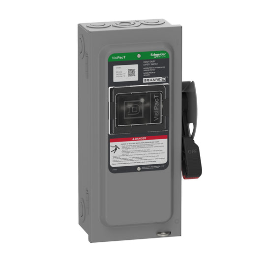 Square D VisiPacT 30 Amp 3-phase (600v) Fusible Indoor Heavy-duty Safety Switch Disconnect VH361