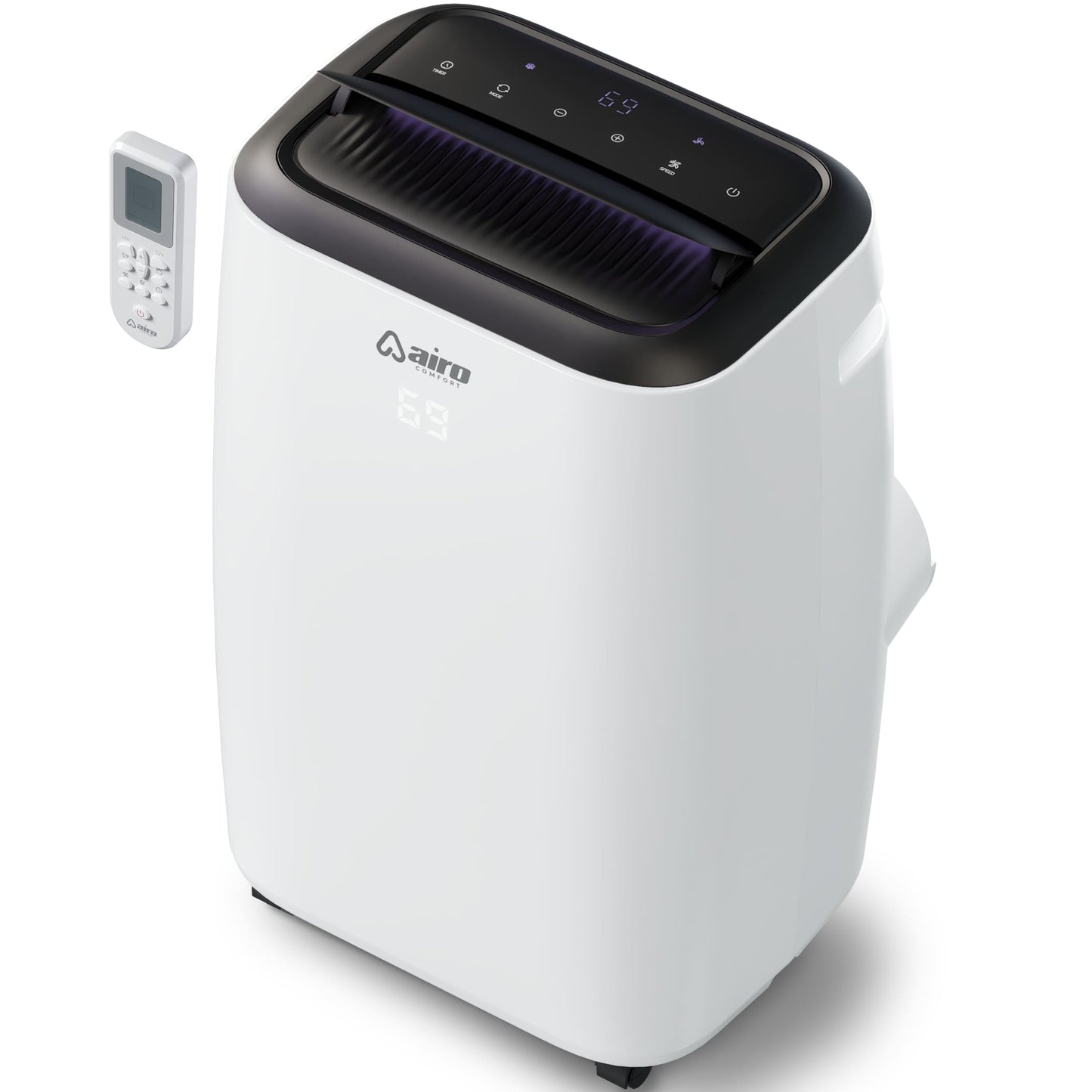 AIRO COMFORT 6000-BTU DOE (115-Volt) White Vented Portable Air Conditioner with Remote Cools 450-sq ft AIRO-AIRCOND-10K