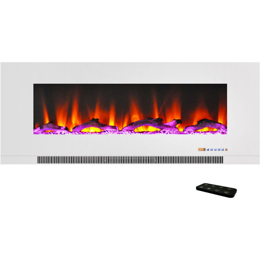 Cambridge 50-in W White Fan-forced Electric Fireplace CAM50WMEF-2WHT