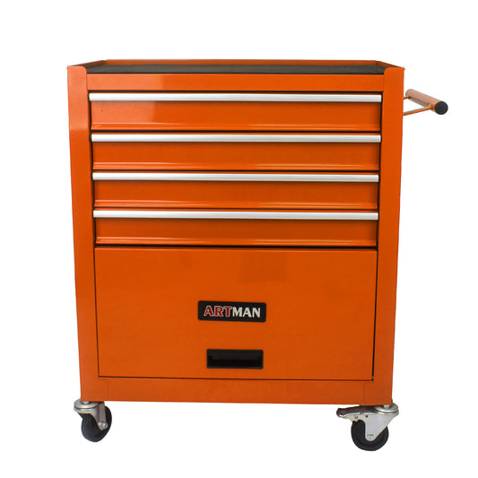 Xspracer 1000 Series 13-in W x 29-in H 4 -Drawer Steel Rolling Tool Cabinet ( Orange )