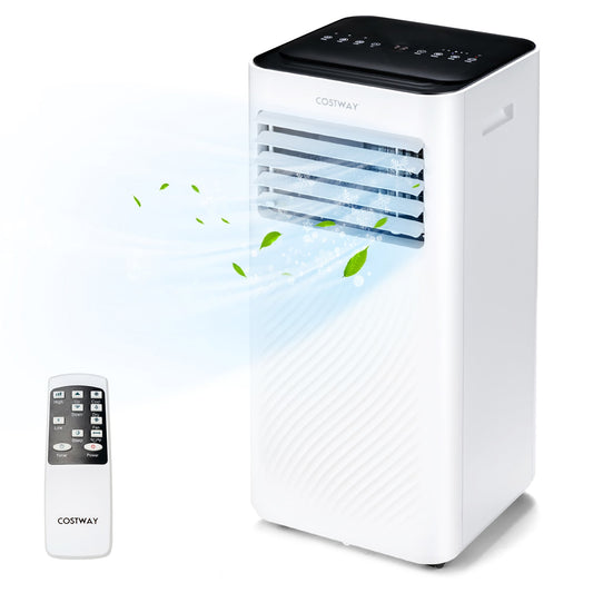 Costway 6000-BTU DOE (115-Volt) White Vented Portable Air Conditioner Cools 350-sq ft LWS00214