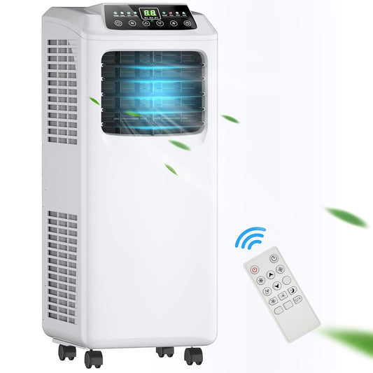 Costway 5500-BTU DOE (110-Volt) White Vented Portable Air Conditioner with Remote Cools 250-sq ft LWS00241