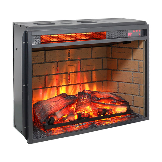 Bybafun 23-in Black Electric Fireplace Insert YC0700027