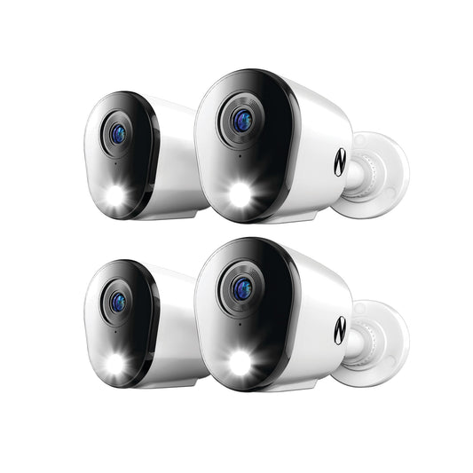 Night Owl FTD8 Indoor/Outdoor 4-Camera Hardwired Spotlight Security Camera System CAM-4PK-FTD8-B
