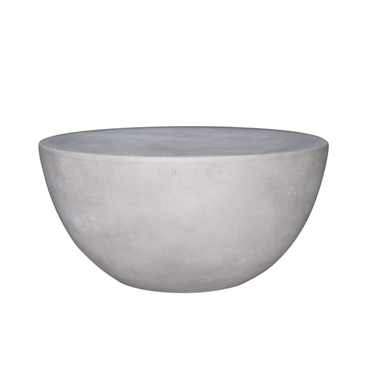MPG Planters 29 in dia x 14 in H Smooth Cement Coffee Table Round N Coffee Table 29-in W x 29-in L