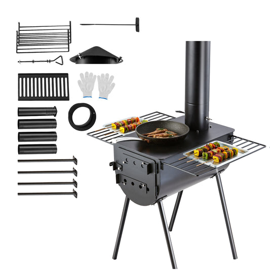VEVOR Wood Piezo Steel Outdoor Burner ZPQNLY118INCH0BTVV0
