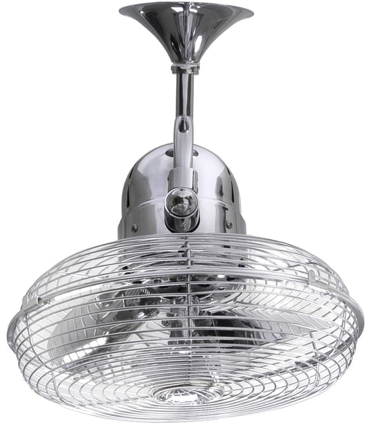 Matthews Fan Company 13-in Oscillation Indoor or Outdoor Chrome Wall Mounted Fan KC-CR