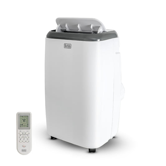 BLACK+DECKER 5000-BTU DOE (115-Volt) White Vented Portable Air Conditioner with Remote Cools 350-sq ft BPT05WTBA