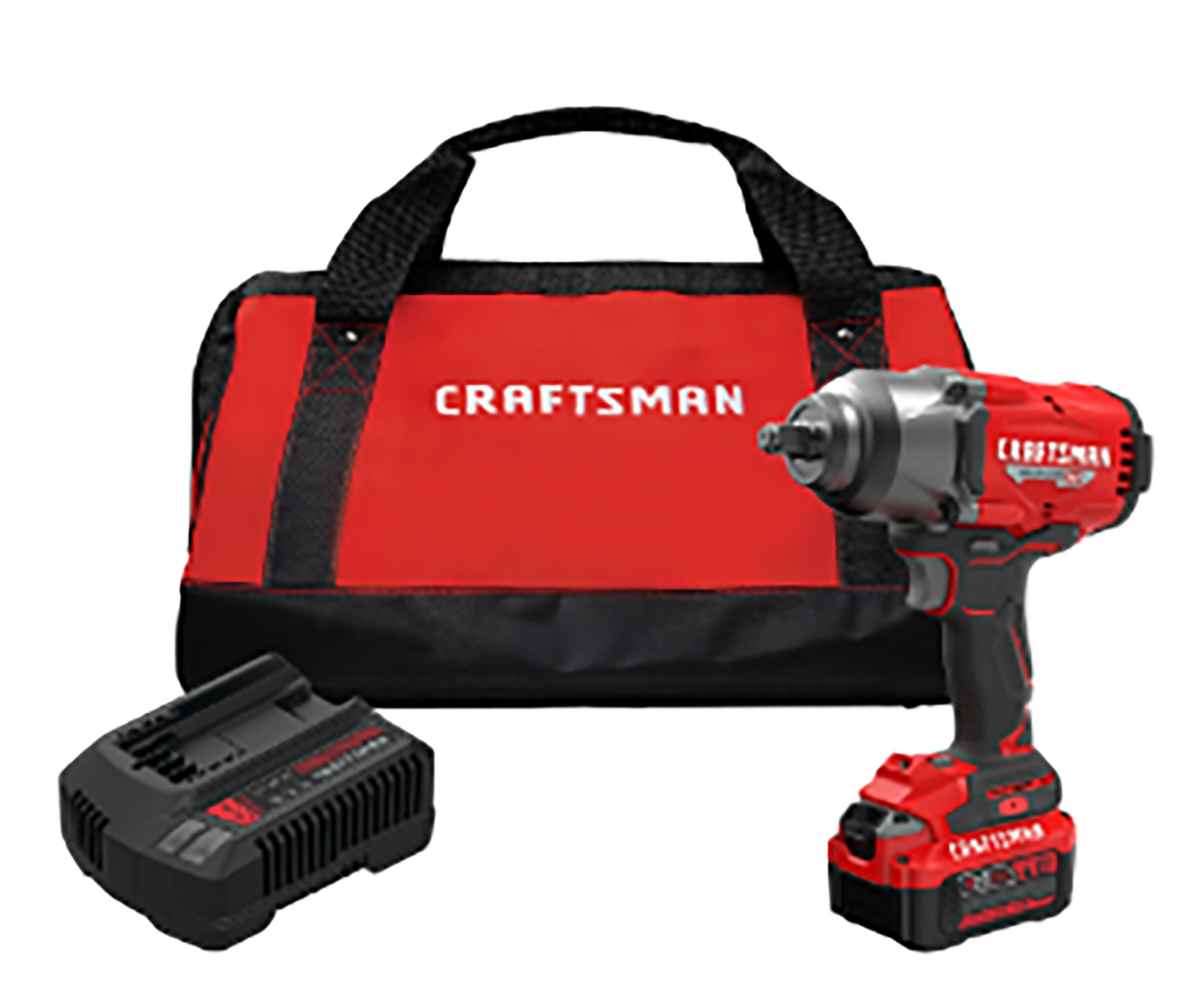 CRAFTSMAN V20 RP 20-volt Max Variable Brushless 1/2-in Drive Cordless Impact Wrench (Battery Included) CMCF940M1