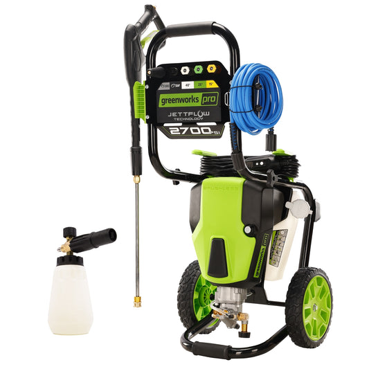 Greenworks 2700 PSI 2.3-GPMs Cold Water Electric Pressure Washer with 5 Spray Tips GPW2700FC