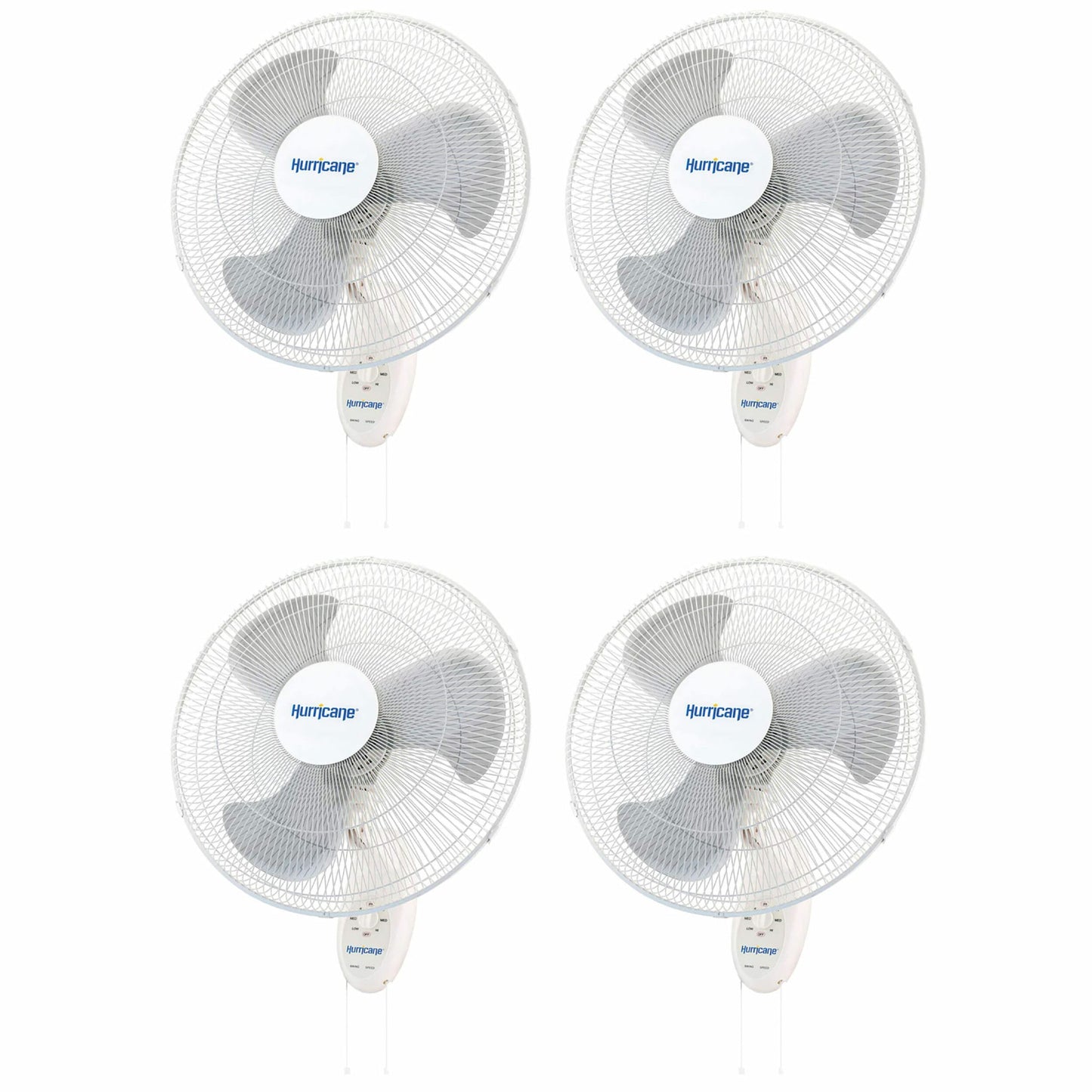 Hurricane Oscillation Indoor White Wall Mounted Fan 404102