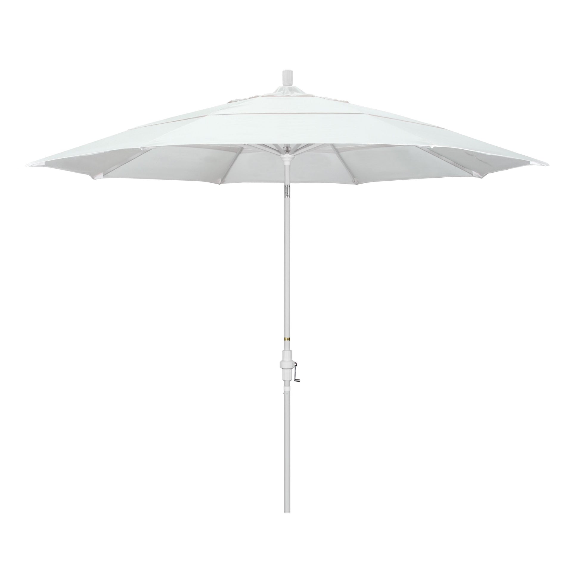 California Umbrella 11-Feet Aluminum White Market Patio Umbrella