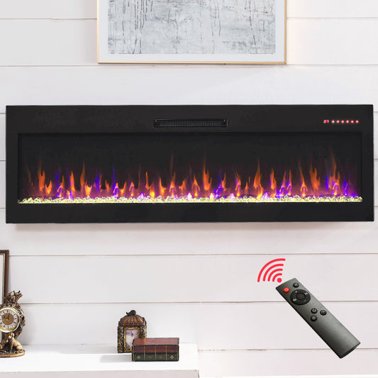 ToolCat 36-in W Antique Black Fan-forced Electric Fireplace MGG3-14-CEMFP