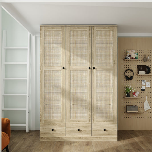 FUFU&GAGA Modern Wardrobe Yellow Armoire