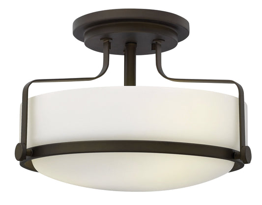Hinkley Harper 3 -Light 14.5-in Oil rubbed Bronze Semi Flush Mount Light 6588884