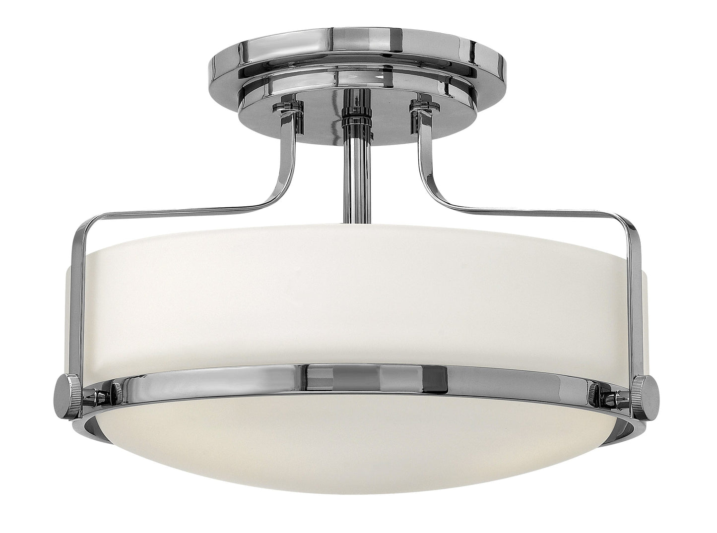 Hinkley Harper 3 -Light 14.5-in Gloss Chrome Semi Flush Mount Light 6588881