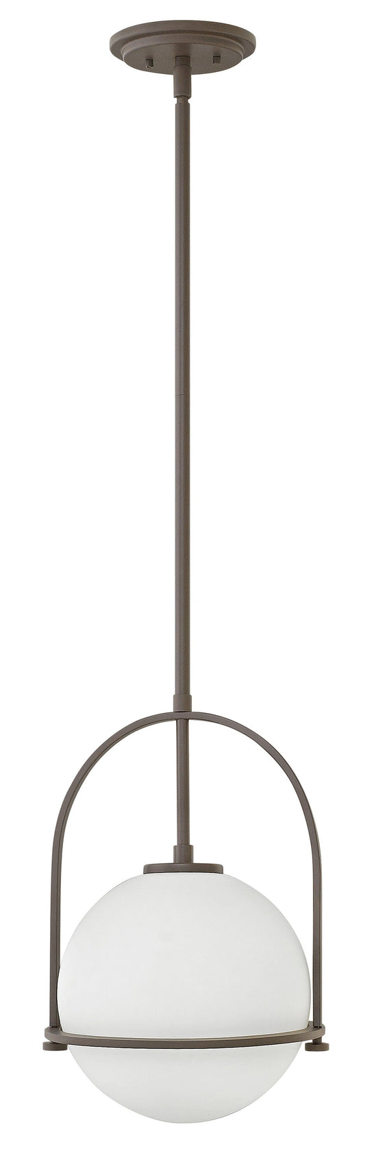 Hinkley Somerset Buckeye Bronze Transitional Etched glass Globe Small Hanging Pendant light 6588897