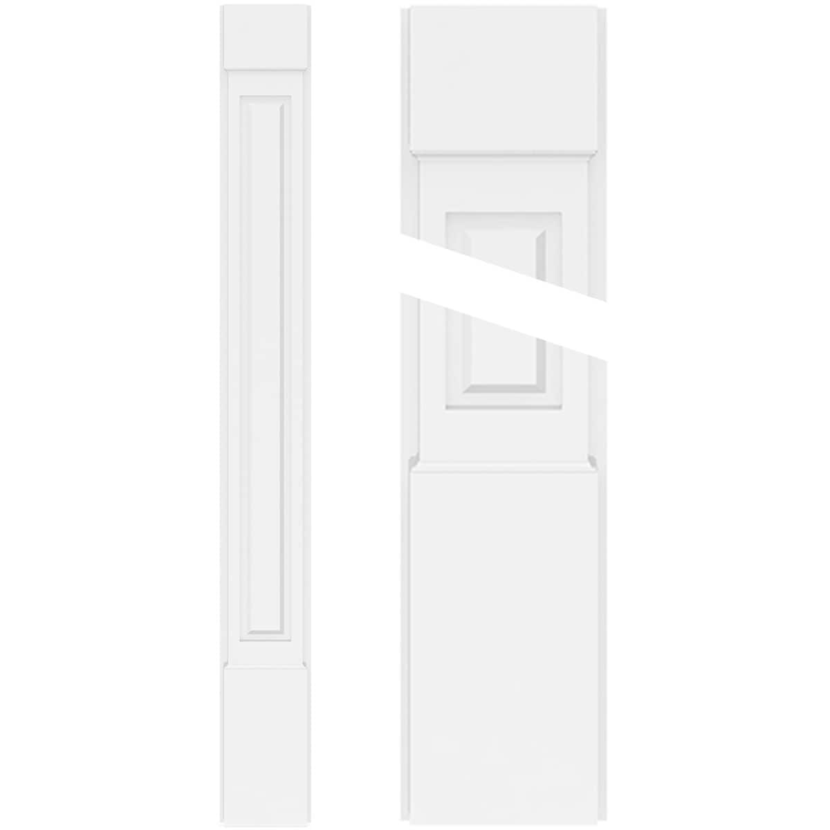Ekena Millwork PVC Pilasters 12-in x 72-in Unfinished PVC Pilaster Entry Door Casing Accent