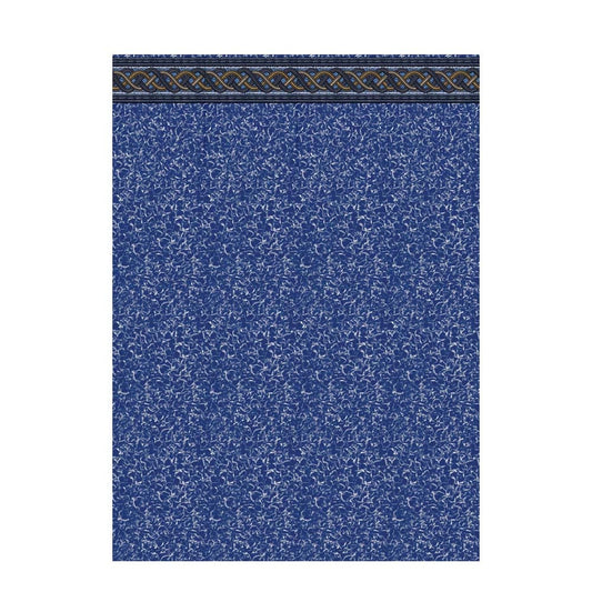 Ocean Blue Crystal Wave 12 x 24 x 54 oval 15-mil Blue Vinyl Pool Liner