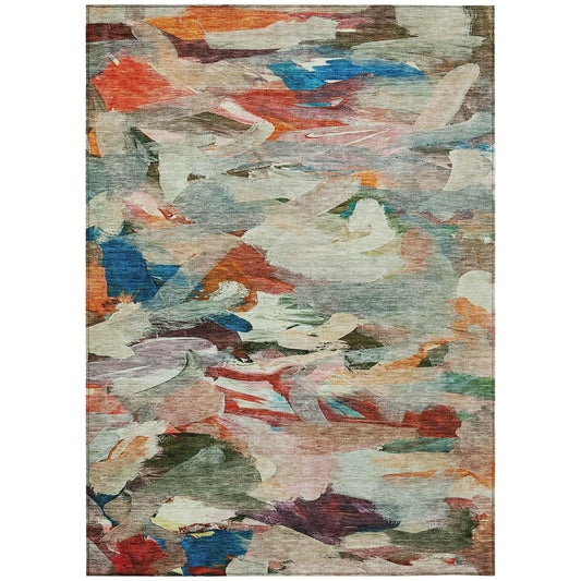 Addison Rugs Chantille ACN1075GE 9 x 12 (ft) Green Rectangular Indoor/Outdoor Geometric Machine washable Pet Friendly Area rug