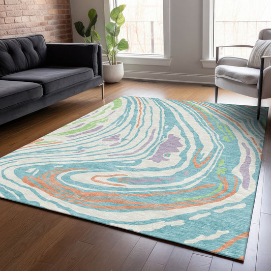 Addison Rugs Chantille ACN1051LN 9 x 12 (ft) Linen Rectangular Indoor/Outdoor Geometric Machine washable Pet Friendly Area rug