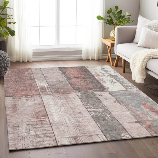 Addison Rugs Chantille ACN1877CP 9 x 12 (ft) Loomed Copper Rectangular Indoor/Outdoor Geometric Machine washable Pet Friendly Area rug