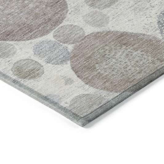 Addison Rugs Chantille ACN1896IV 8 x 10 (ft) Loomed Ivory Rectangular Indoor/Outdoor Geometric Machine washable Pet Friendly Area rug