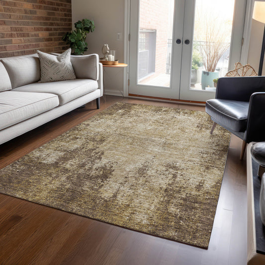 Addison Rugs Chantille ACN940BR 9 x 12 (ft) Loomed Brown Rectangular Indoor/Outdoor Machine washable Pet Friendly Area rug