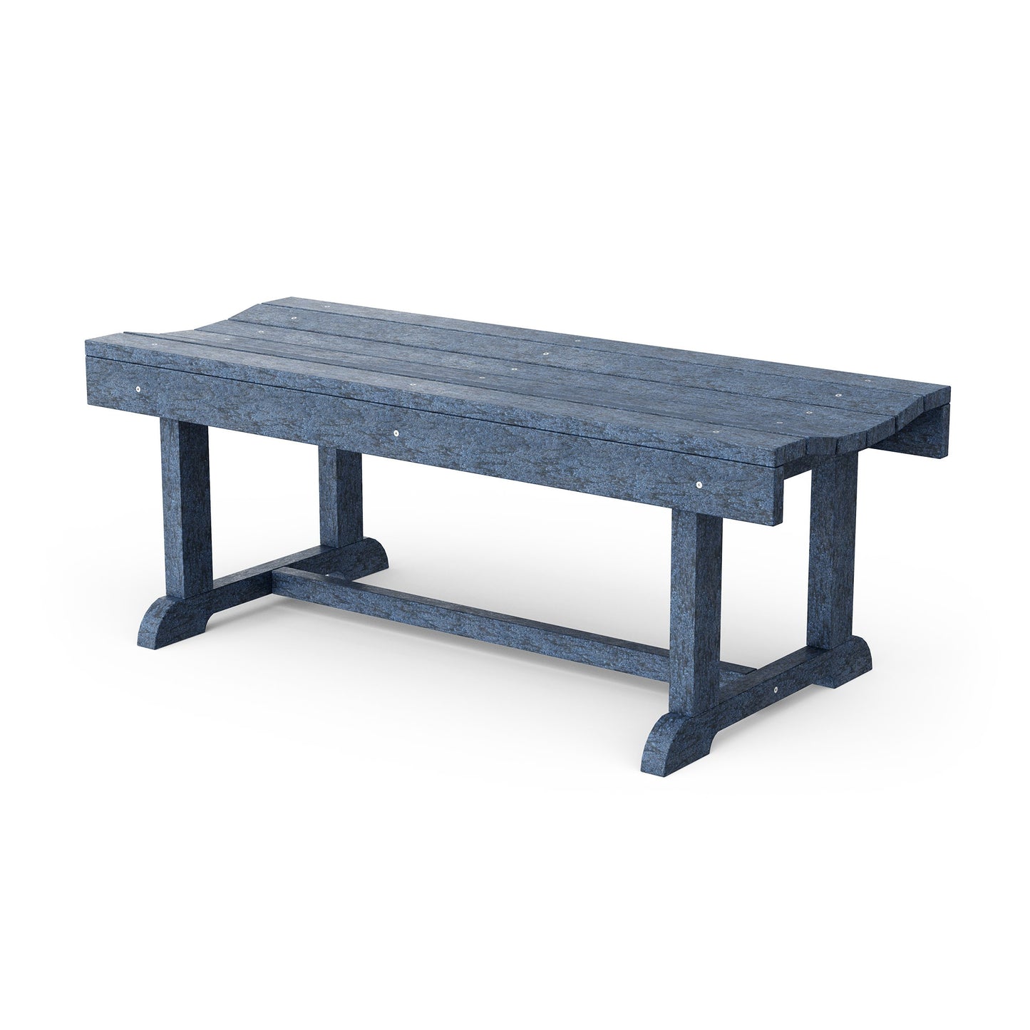 Wildridge Heritage 42-in W x 17.5-in H Patriot Blue Plastic Traditional Bench