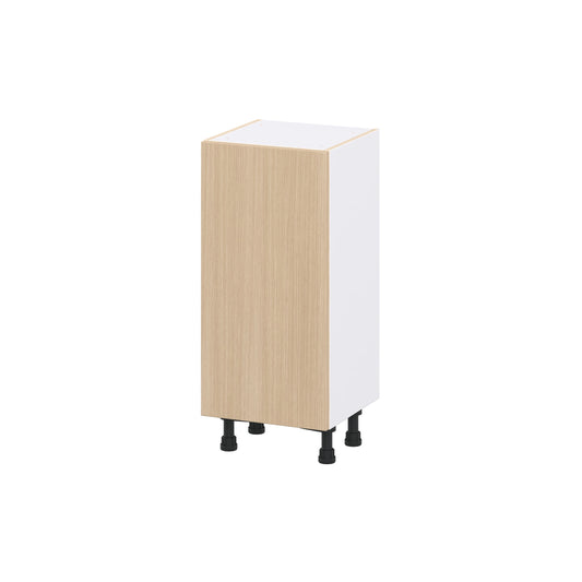 Hugo&Borg Winston 15-in W x 34.5-in H x 14.75-in D Mojavi Oak 3 -Drawers Base Fully assembled Cabinet (Flat Panel Slab)