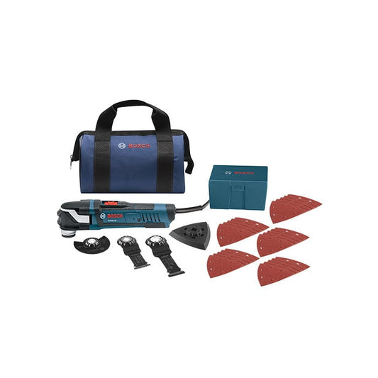 Restored Bosch GOP40-30B-RT Multi-X 3.0 Amp StarlockPlus Oscillating Tool Kit w/Snap-In Blade Attachment (Refurbished)