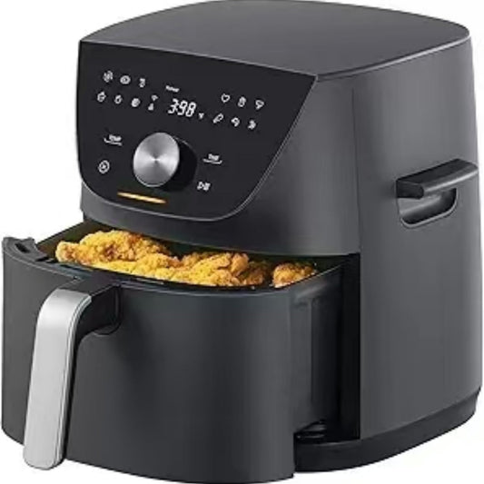 7.7QT Air Fryer, Family-Size for Quick and Easy Meals, 12 Preset Menus and Menu-IQ Function, 1°F Precision, 90% less fat, Double-sided Handles Easy Carrying