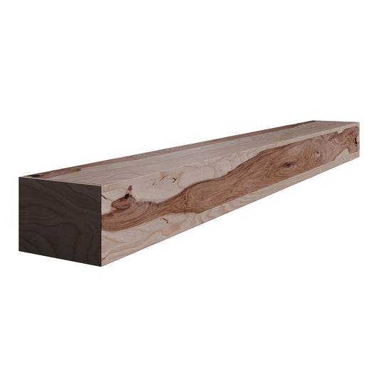 Ornamental Mouldings 72-in W x 5-in H x 7.25-in D Rustic Hickory Hollow Farmhouse Fireplace Mantel