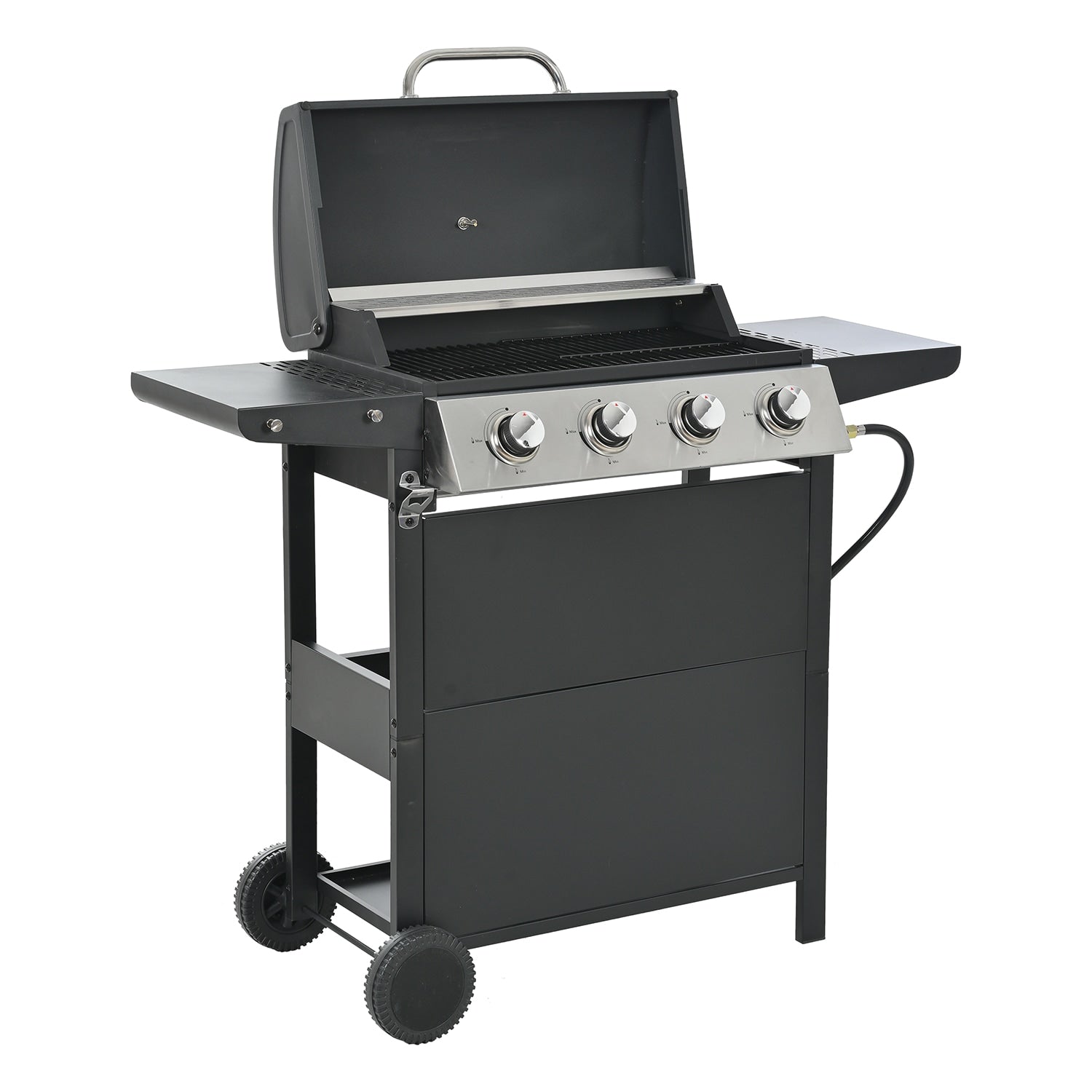 GZMR Black 4 -Burner Liquid Propane Gas Grill