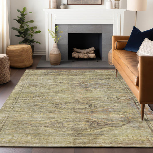 Addison Rugs Chantille ACN1631AL 8 x 10 (ft) Loomed Aloe Rectangular Indoor/Outdoor Machine washable Pet Friendly Area rug