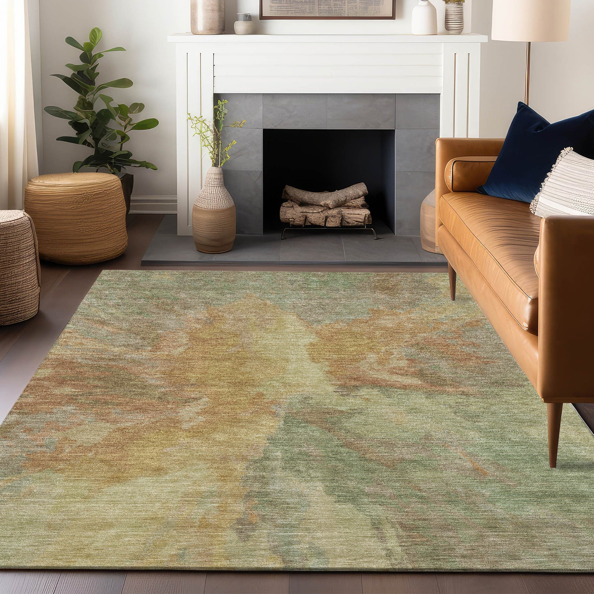 Addison Rugs Chantille ACN1632AL 8 x 10 (ft) Loomed Aloe Rectangular Indoor/Outdoor Machine washable Pet Friendly Area rug