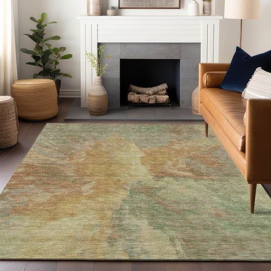 Addison Rugs Chantille ACN1632AL 8 x 10 (ft) Loomed Aloe Rectangular Indoor/Outdoor Machine washable Pet Friendly Area rug