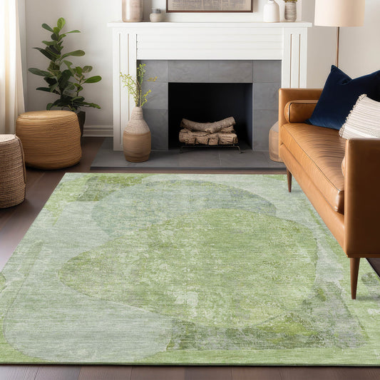 Addison Rugs Chantille ACN1635AL 8 x 10 (ft) Loomed Aloe Rectangular Indoor/Outdoor Machine washable Pet Friendly Area rug