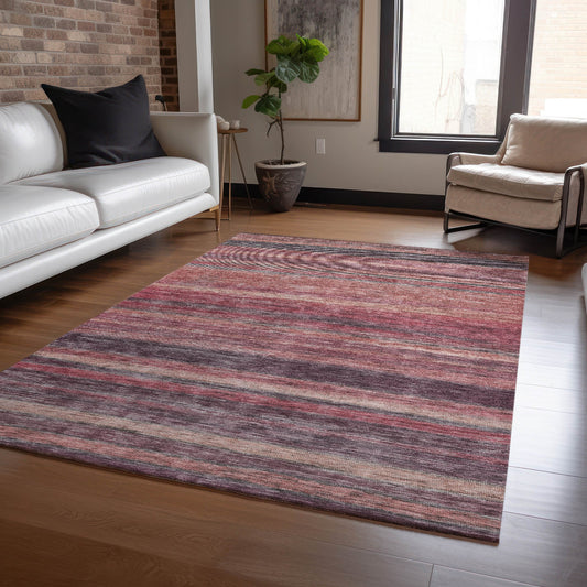 Addison Rugs Chantille ACN1639PK 8 x 10 (ft) Loomed Paprika Rectangular Indoor/Outdoor Machine washable Pet Friendly Area rug