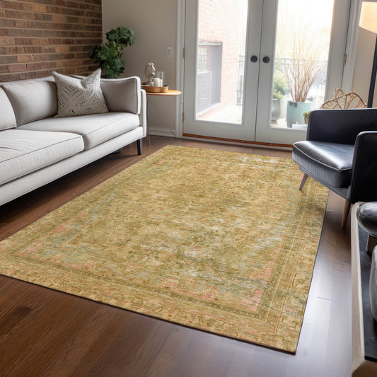 Addison Rugs Chantille ACN1646CR 9 x 12 (ft) Loomed Coral Rectangular Indoor/Outdoor Machine washable Pet Friendly Area rug