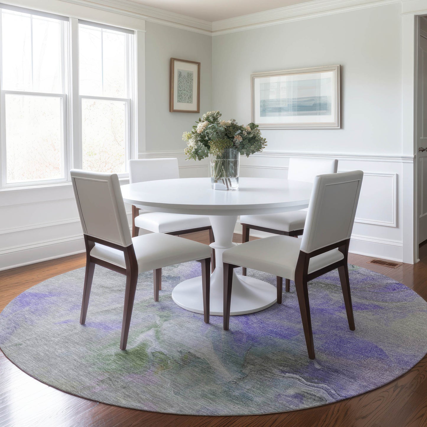 Addison Rugs Chantille ACN1679LV 8 x 8 (ft) Loomed Lavender Round Indoor/Outdoor Machine washable Pet Friendly Area rug